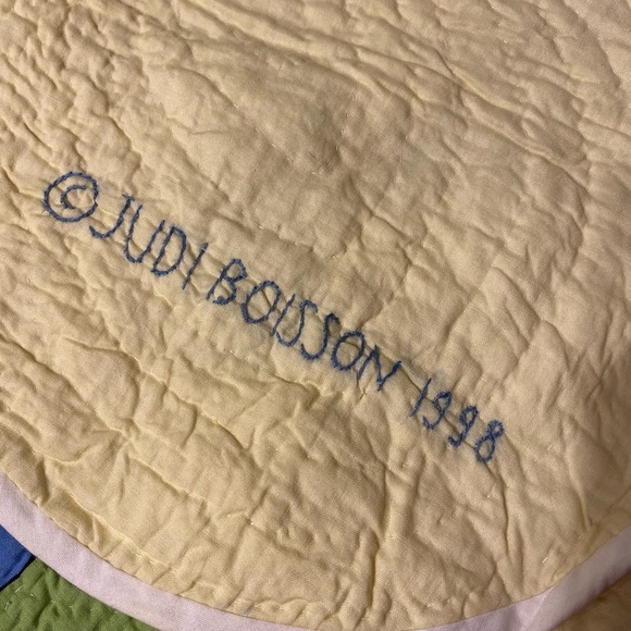 UNIQUE ⭐️JUDI BOISSON baby crib quilt - Picture 4 of 8